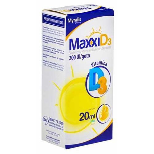 Maxxi D3 Gotas Frasco 20ml