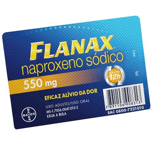 Flanax 550mg Caixa 2 Comprimidos Revestidos