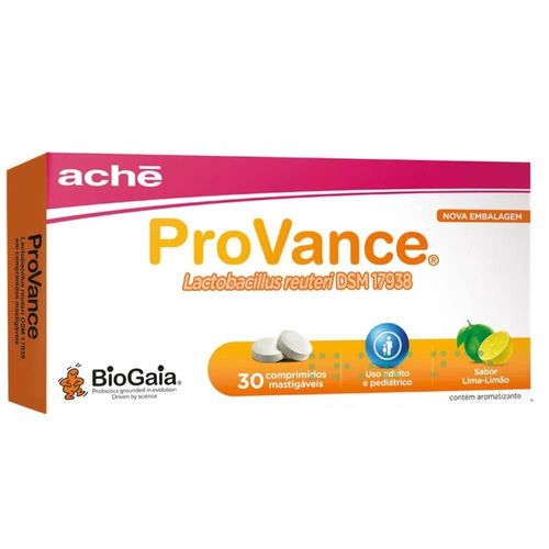 Provance Sabor Lima Limão Caixa 30 Comprimidos Mastigáveis