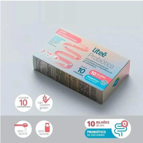 Liteé Probiótico 10 Bilhões 10 Comprimidos