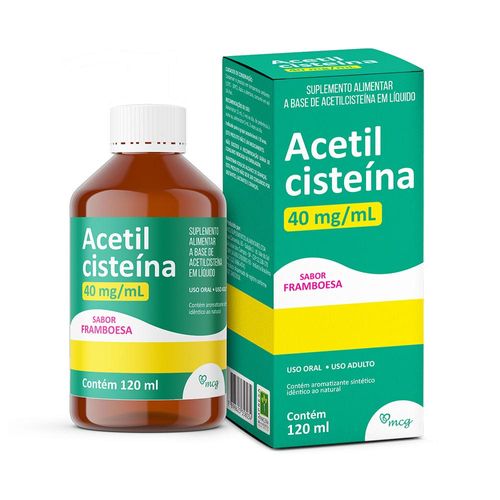 Acetilcisteína 40mg/ml Mcg Frasco 120ml