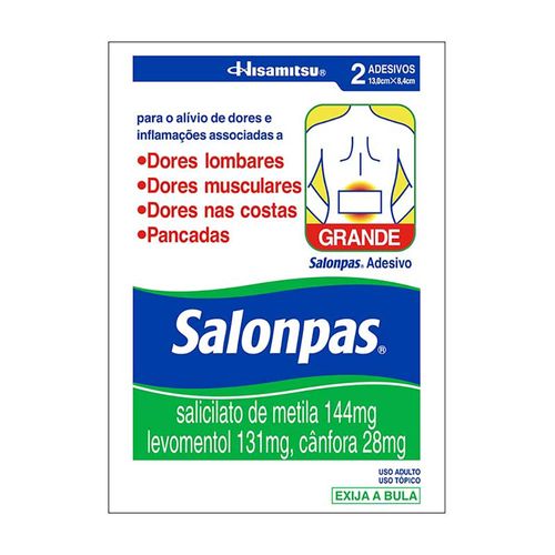 Salonpas 2 Adesivos Tamanho Grande