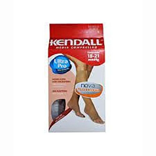 Meia Kendall Média Compressão 3/4 Sem Ponteira Mel Tamanho M