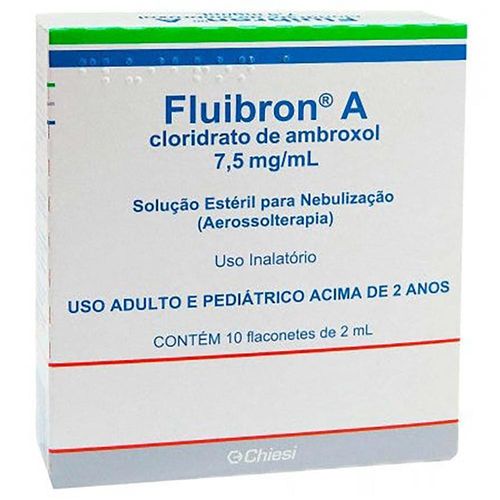 Fluibron A 7,5mg/ml Solução para Inalação Caixa 10 Flaconetes 2ml
