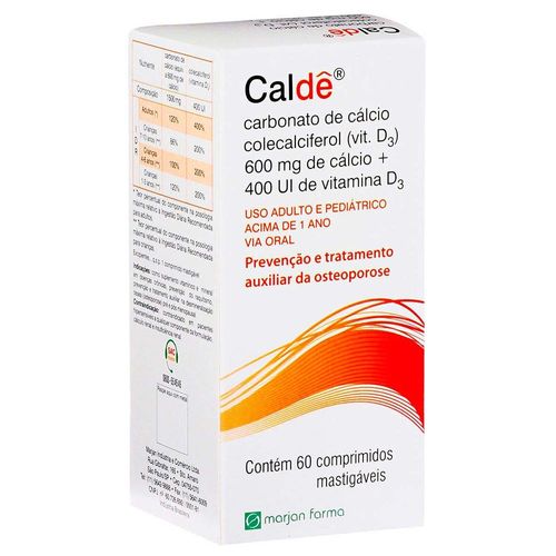 Caldê Sabor Menta Caixa 60 Comprimidos
