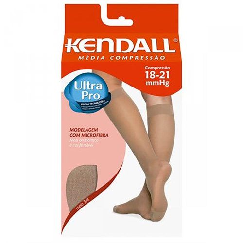 Meia Kendall Média Compressão 3/4 Mel Tamanho G