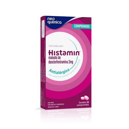 Histamin 2mg Caixa 20 Comprimidos