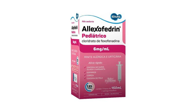 Allexofedrin-Pediátrico-6mg/ml-Suspensão-Oral-Frasco-150ml
