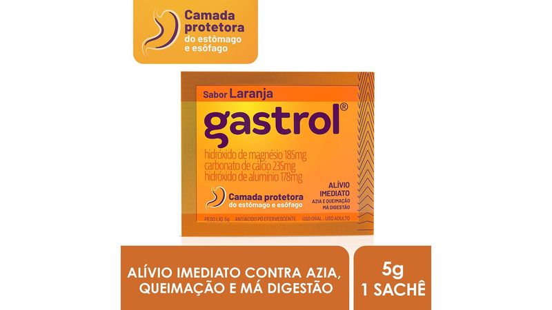 Gastrol-Pó-Efervescente-Sabor-Laranja-Envelope-5g