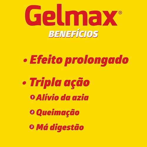 Gelmax Caixa 24 Comprimidos Mastigáveis Sabor Papaia Cassis