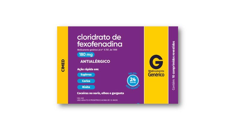 Cloridrato-de-Fexofenadina-180mg-Cimed-Genérico-10-Comprimidos