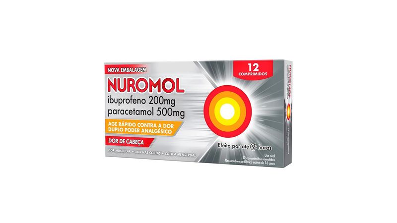 Nuromol-Analgésico-Caixa-12-Comprimidos-Revestidos