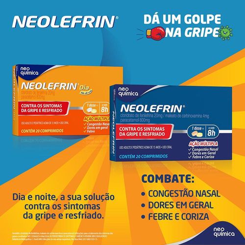 Neolefrin Dia Caixa 20 Comprimidos