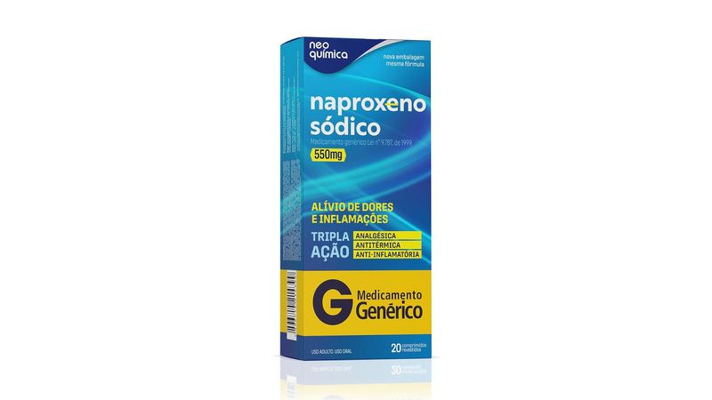 Naproxeno-550mg-Neo-Química-Genérico-Caixa-20-Comprimidos-Revestidos-