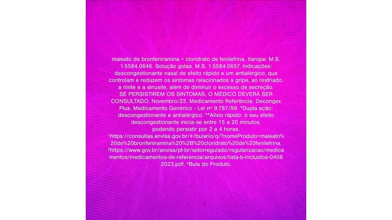 Maleato-Bronfeniramina-0,4mg/ml-+-Cloridrato-Fenilefrina-1mg/ml-Neo-Química-Genérico-Gotas-Frasco-12