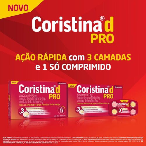 Coristina D Pro Blíster 4 Comprimidos