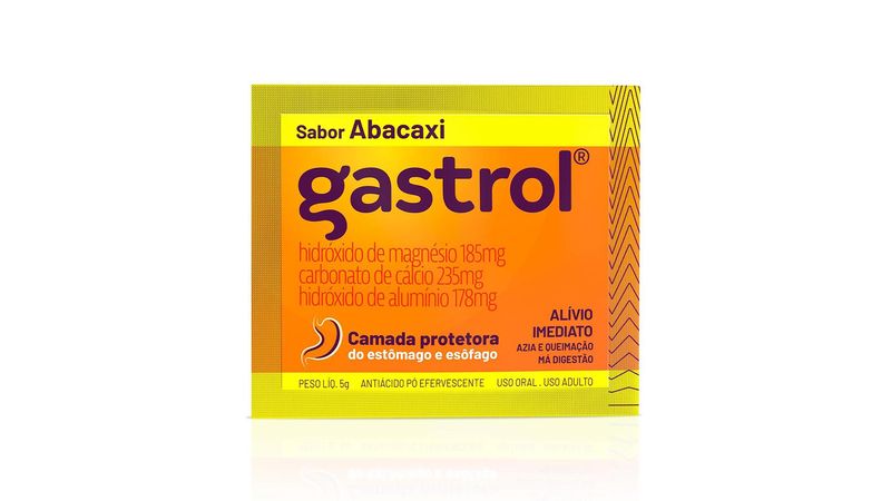 Gastrol-Pó-Efervescente-Sabor-Abacaxi-Envelope-5g