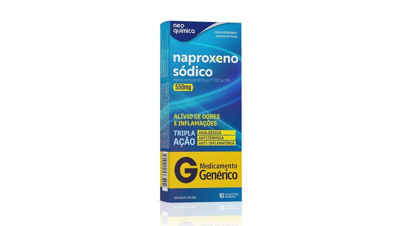 Naproxeno-550mg-Neo-Química-Genérico-Caixa-10-Comprimidos-Revestidos-