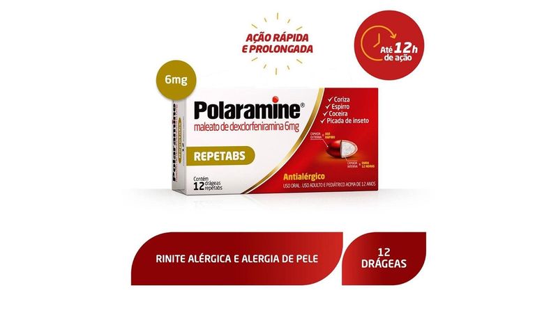Polaramine-Repetabs-6mg-Caixa-12-Comprimidos-Liberação-Prolongada